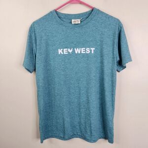 Red Bike Brand Mens Short Sleeve Key West Rooster Y Heather Gray Tee Large